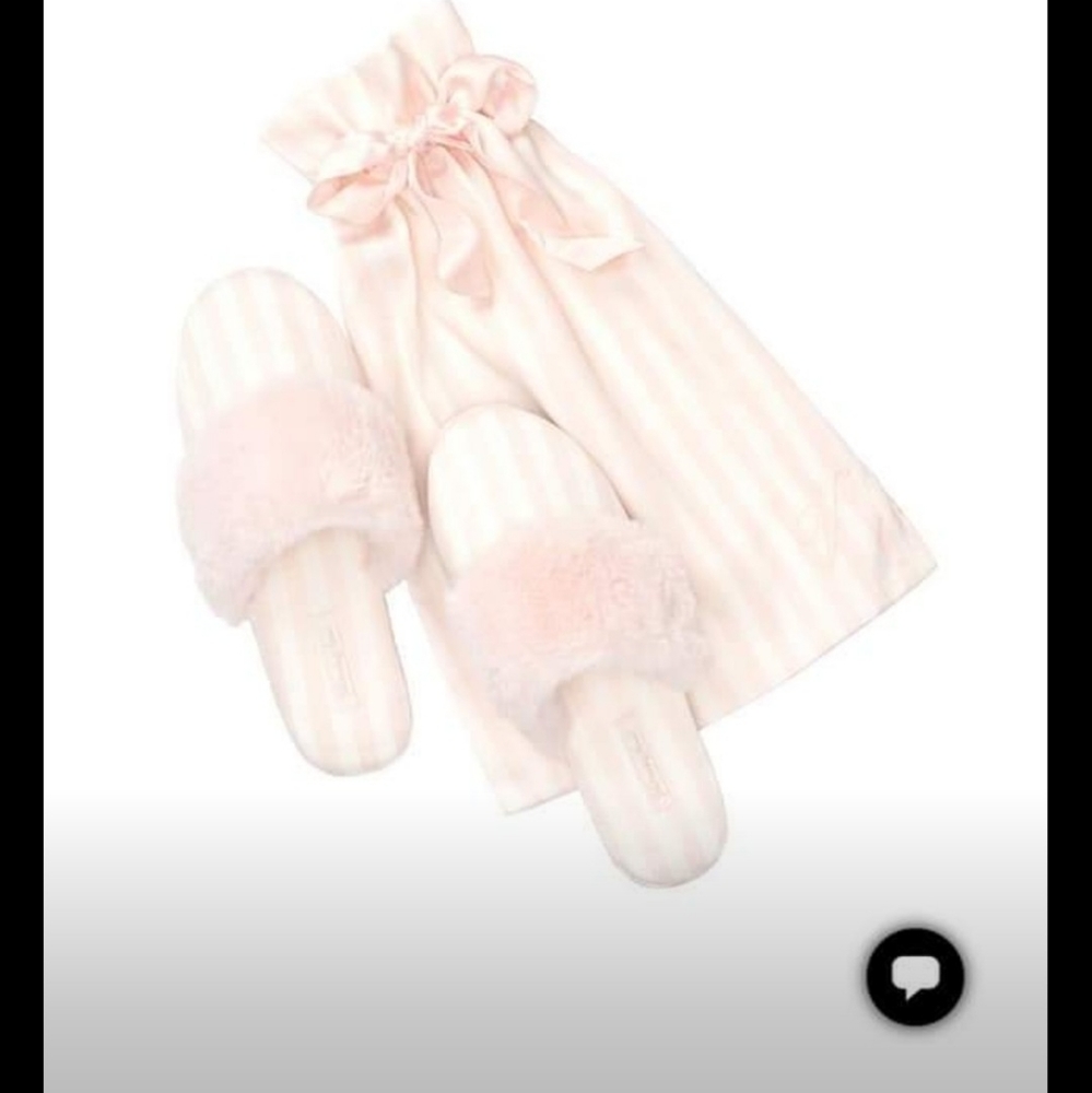 NWT Victoria Secret Satin Slippers
